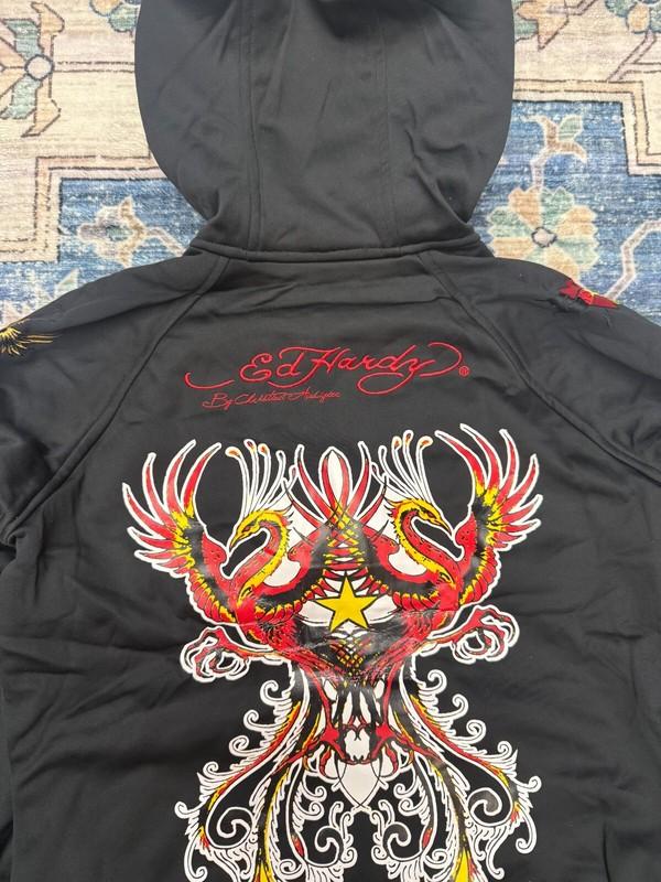 Vintage Deadstock Ed Hardy Women Zip-Up Jacket-Black (S M L XL)