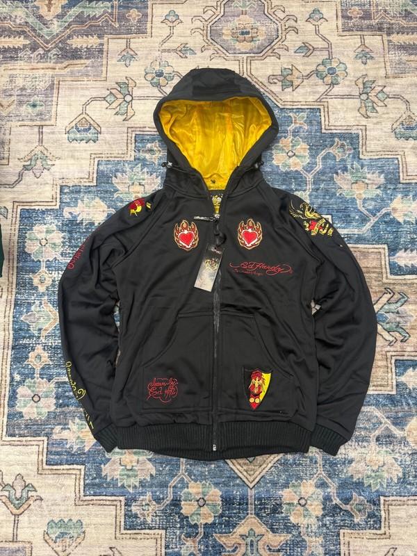 vintage Deadstock Ed hardy Women Zip-Up jacket-Black (S M L XL)