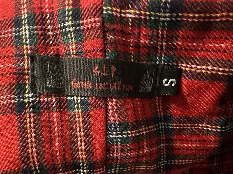 Vintage Gothic Lolita Punk (GLP) Jacket With Plaid Inner - Small