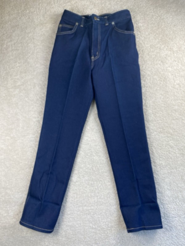 VINTAGE HIS Chic Jeans Juniors 11 26x29 Dark Wash 80s USA Deadstock