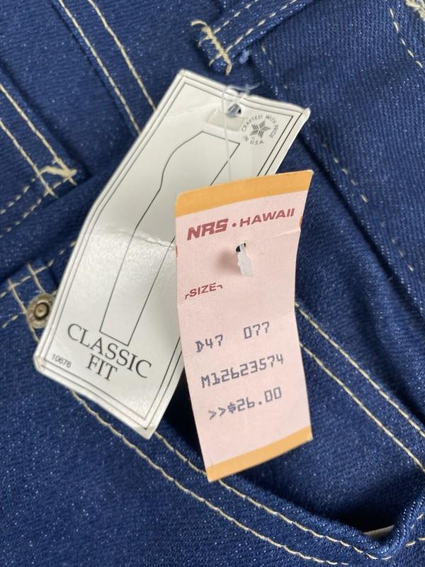 VINTAGE HIS Chic Jeans Juniors 11 26x29 Dark Wash 80s USA Deadstock