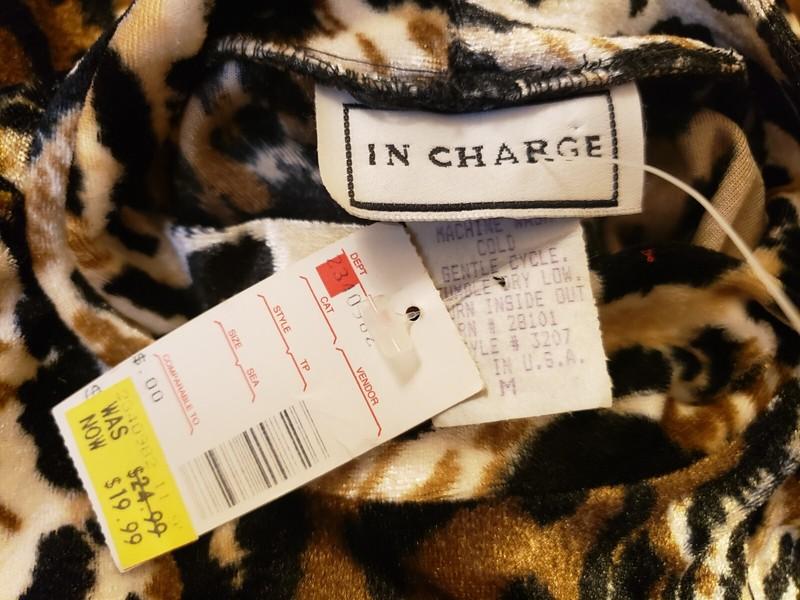 Vintage In Charge Sexy Leopard Dress Size Medium Made In USA