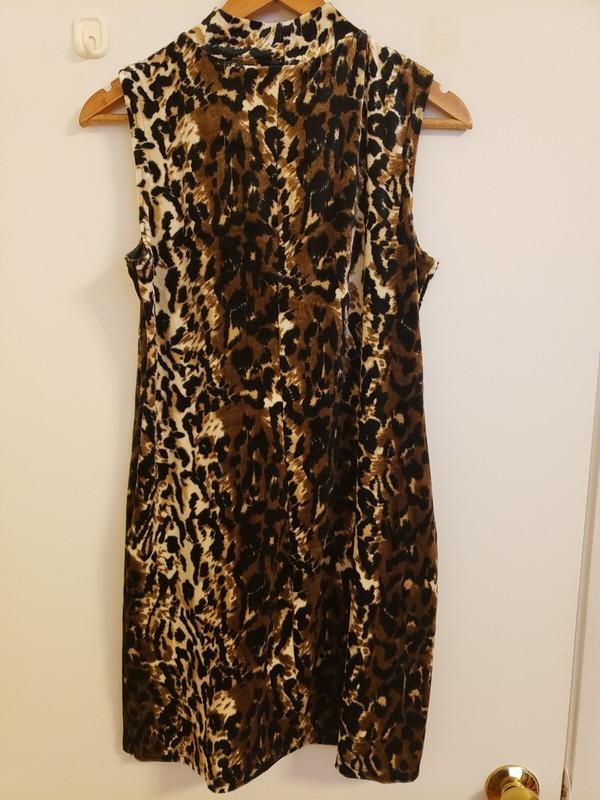 Vintage In Charge Sexy Leopard Dress Size Medium Made in USA