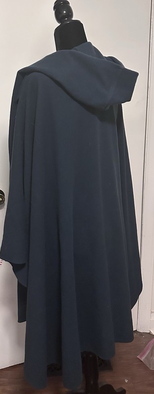 Vintage Jimmy Hourihan Ireland Cashmere Wool Hood Long Cape Scarf Coat Green M