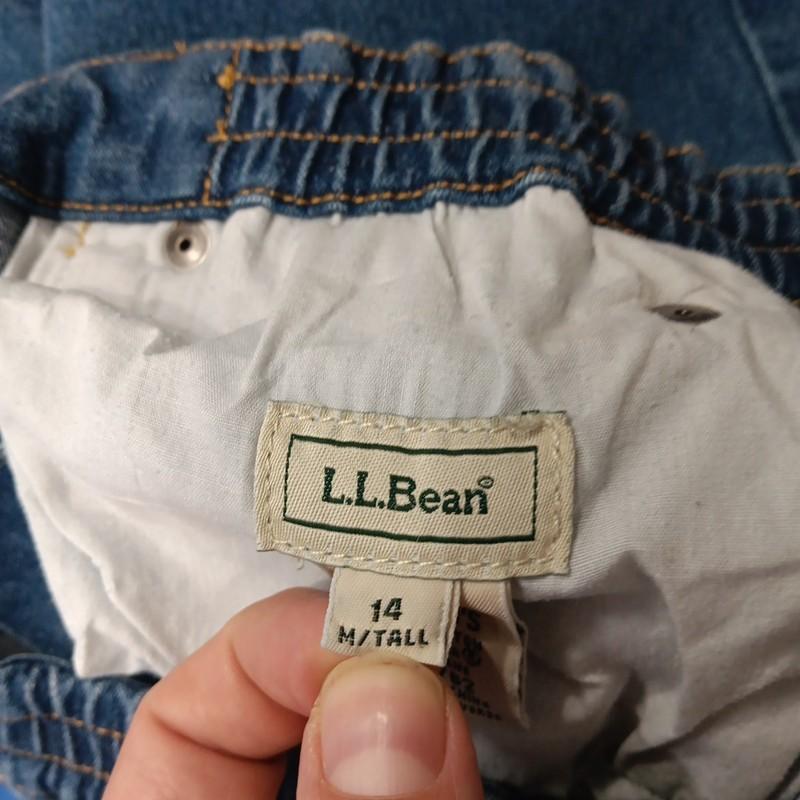 Vintage L.L. Bean Jeans Womens 14MT Blue Denim Stretch Classic Fit Straight Leg