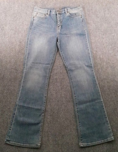 Vintage Lauren Jeans Co Womens 10 (31x31) Blue Denim Fade Flared Leg Designer