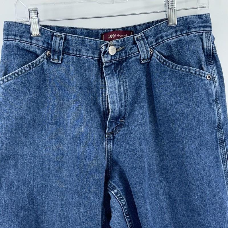 Vintage Lee Riveted Carpenter Jeans Womens 28” Waist Wide Leg USA 90s
