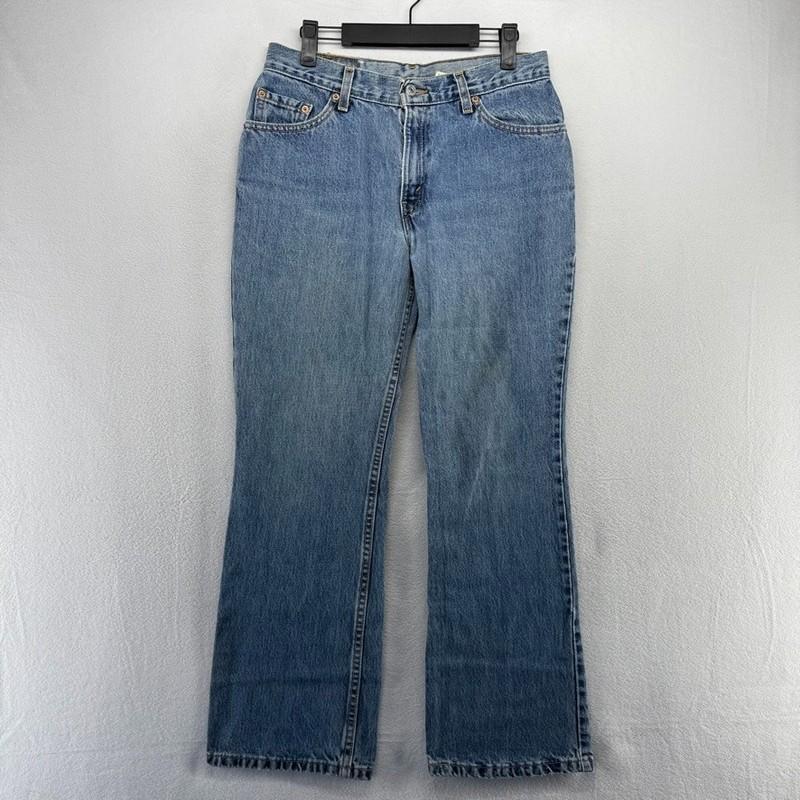 Vintage Levis Jeans Women's 11 S Blue 517 Slim Bootcut USA Made Red Tab 2000 Y2k
