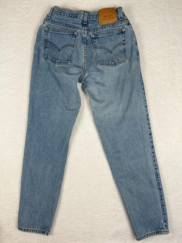 Vintage Levis Jeans Womens Sz 12 Reg Long 550 USA 90s Tapered High Rise Relaxed