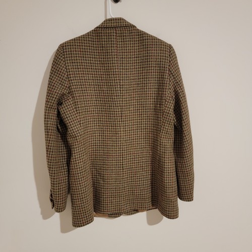 Vintage LL Bean Womens Blazer Size 6 Houndstooth 3 Button Academia