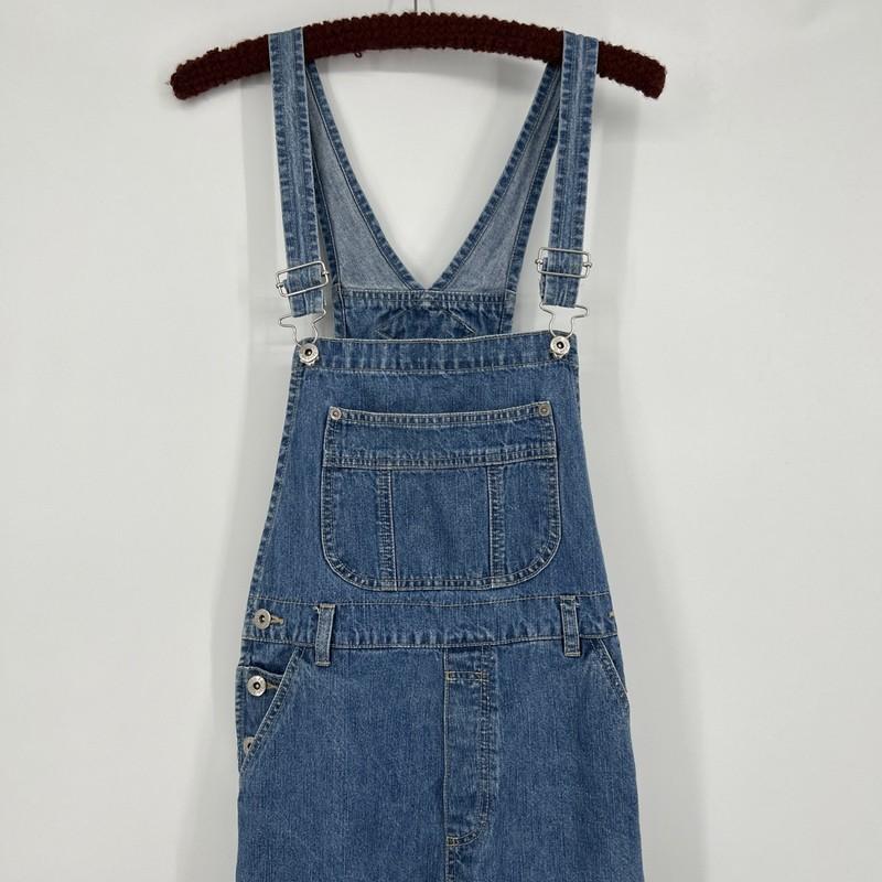 Vintage London London Denim Overalls Womens Size M Blue Dungarees 90s