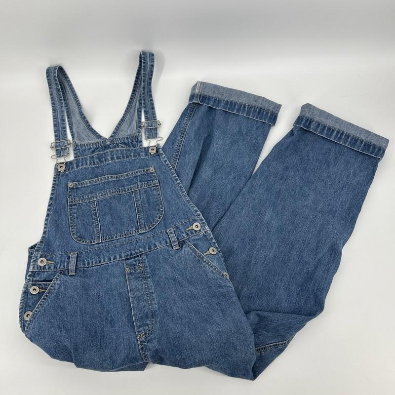 Vintage London London Denim Overalls Womens Size M Blue Dungarees 90s