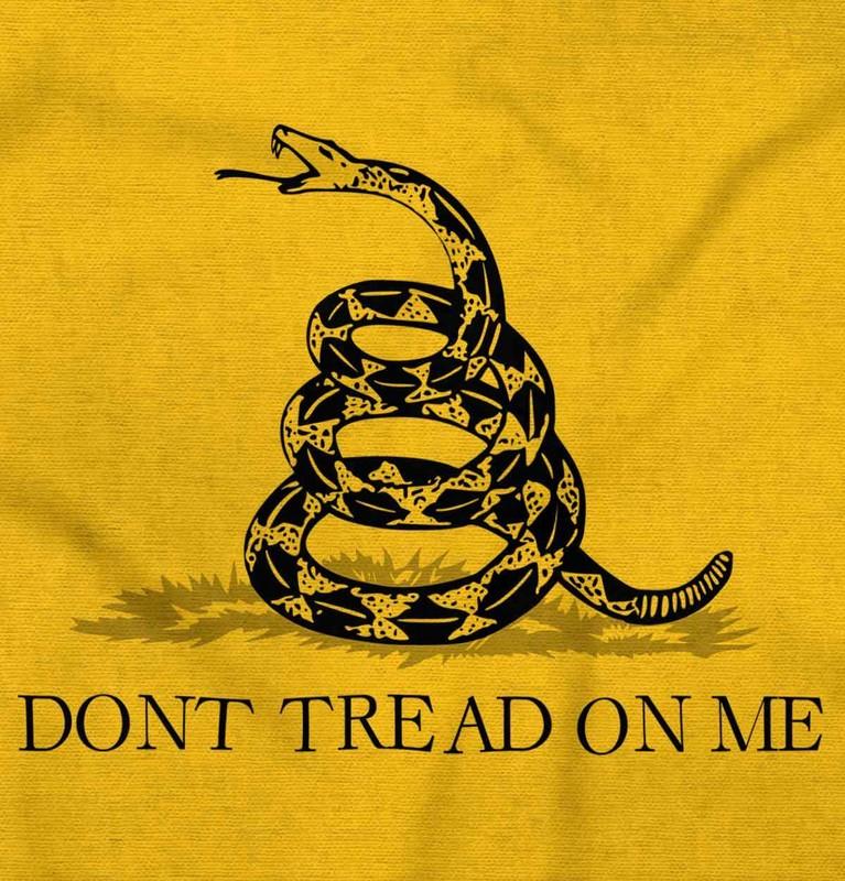 Vintage Military Don't Tread On Me Snake Womens Or Mens Crewneck T Shirt Tee