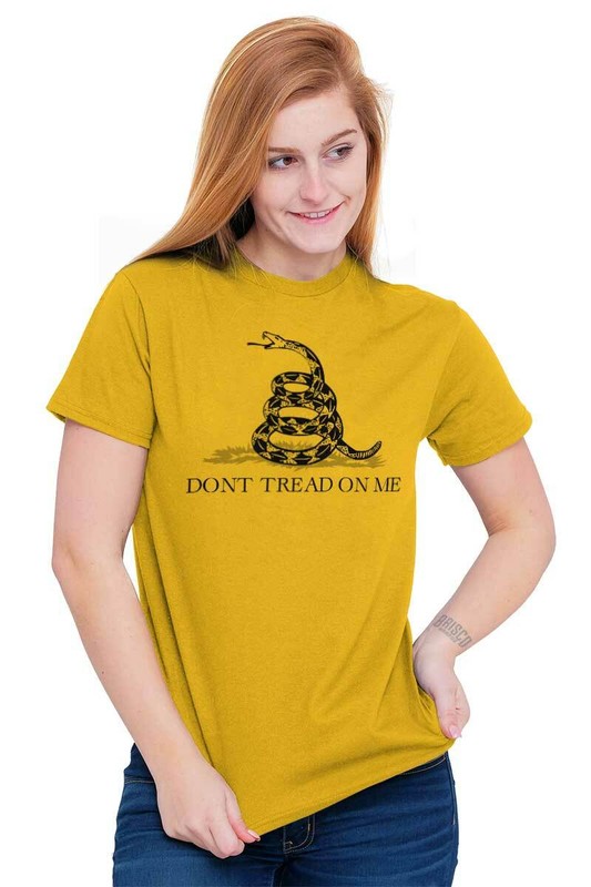 Vintage Military Don't Tread On Me Snake Womens Or Mens Crewneck T Shirt Tee