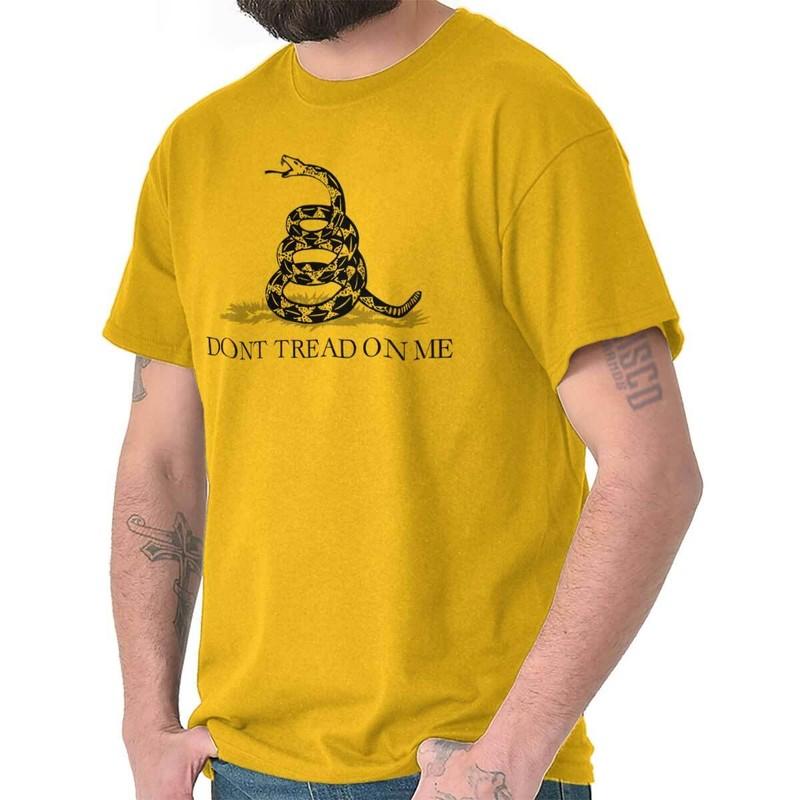 Vintage Military Don't Tread on Me Snake Womens or Mens Crewneck T Shirt Tee
