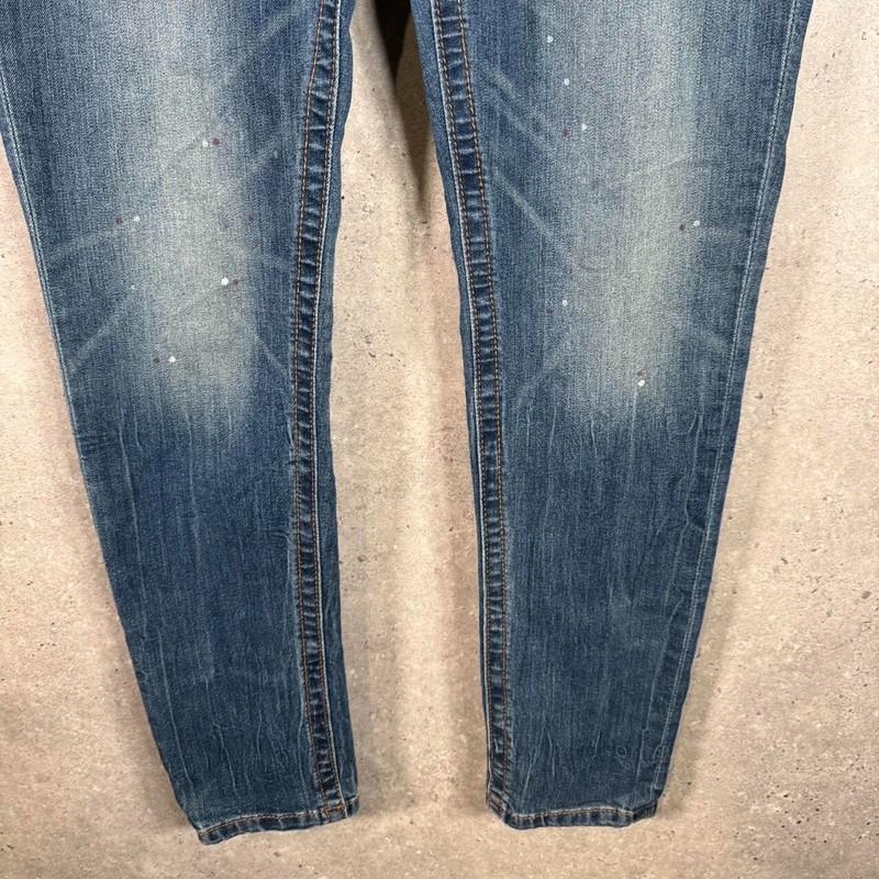 Vintage Miss Me Skinny Y2K Hip Hop Jeans Womens W29 Blue Denim USA