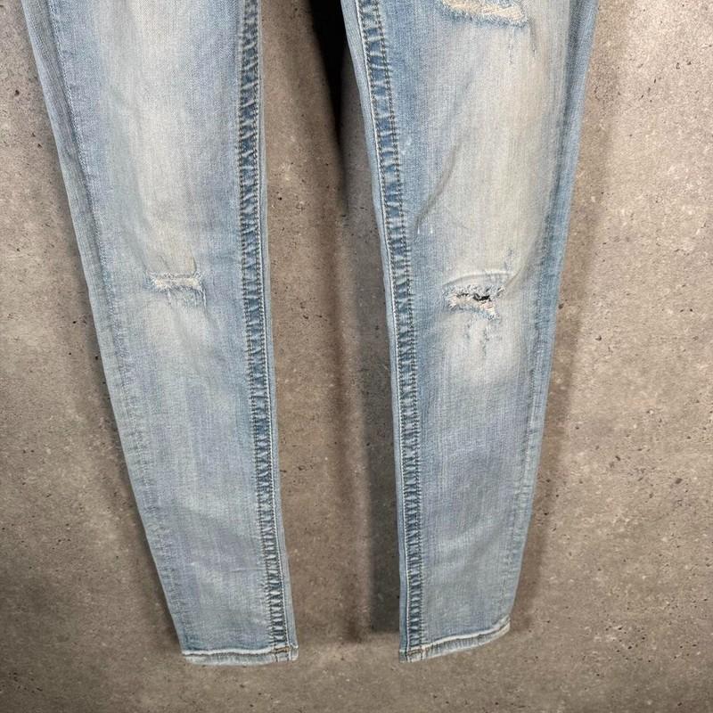 Vintage Miss Me Slim Y2K Hip Hop Jeans Womens W27 Blue Denim USA
