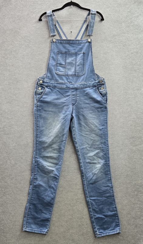 VINTAGE Mossimo Denim Women Overalls S/P Light Blue Westerncore Button 29" Y2K