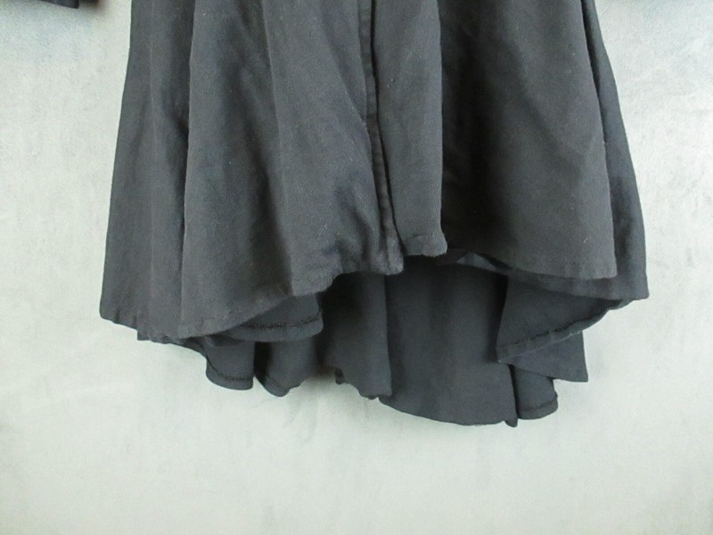Vintage Stash Top Womens Medium Black 3/4 Sleeve Lace Trim Whimsy Goth 90s