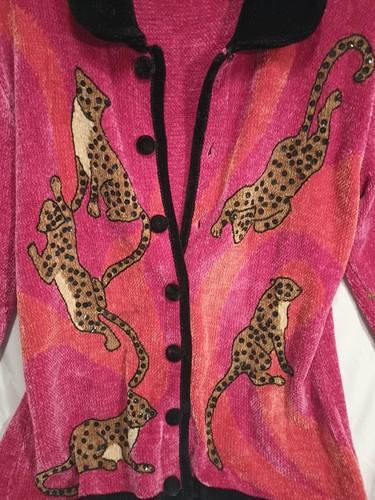 Vintage THAT SWEATER Cheetah Sweater Size M