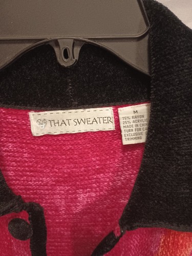 Vintage THAT SWEATER Cheetah Sweater Size M