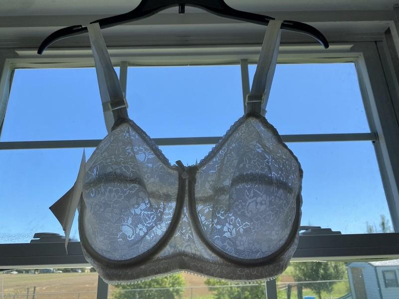 ✅Vintage ✅Trimline ✅Lace N Lovely ✅Underwire ✅White ✅Lace ✅Sheer ✅34C ✅70s ✅NEW
