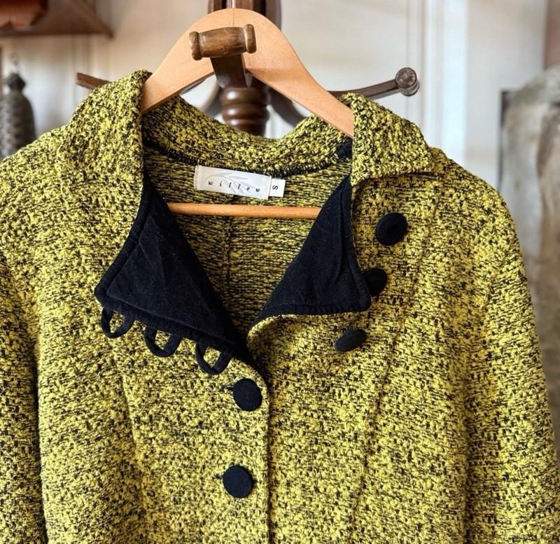 Vintage Tweed Wearable Art Tailored Jacket Small