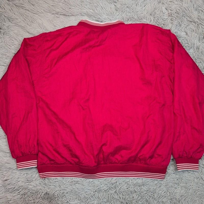 Vintage U.S.A. Olympics Jacket Womens L Red Training Track Windbreaker Pockets