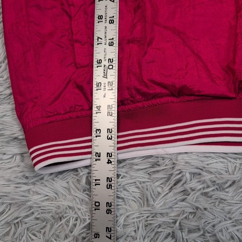 Vintage U.S.A. Olympics Jacket Womens L Red Training Track Windbreaker Pockets