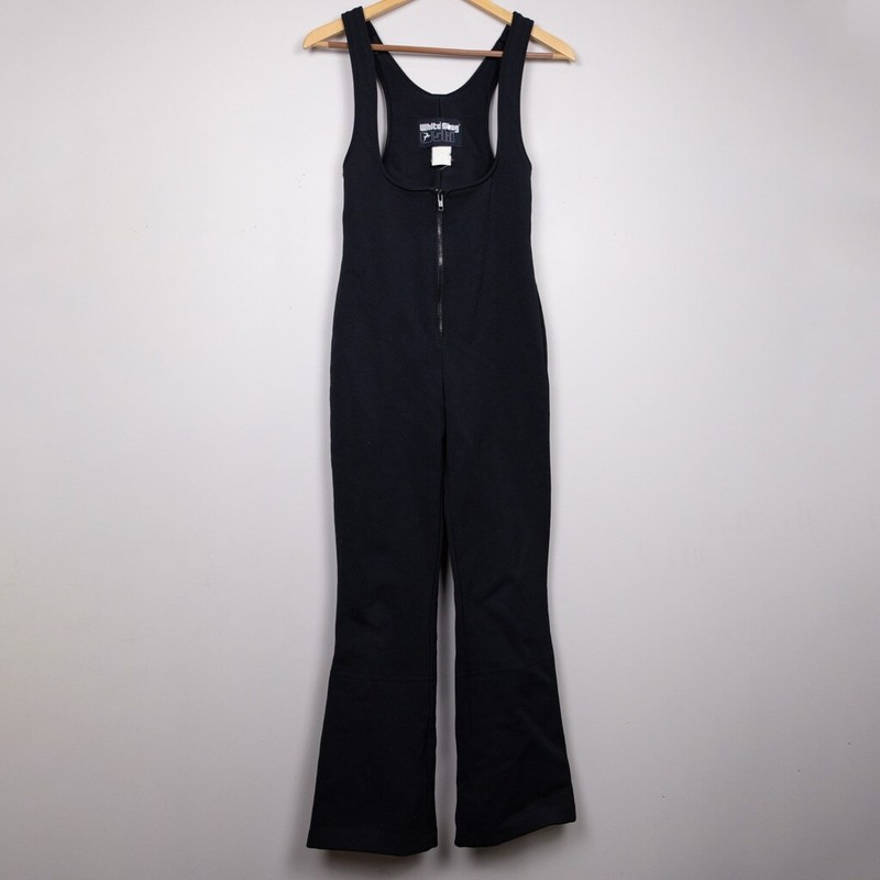 Vintage White Stag Ski black bibs-S