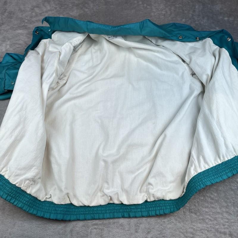 Vintage Women's Jacket Be In The Current Seen Teal 20W 80s