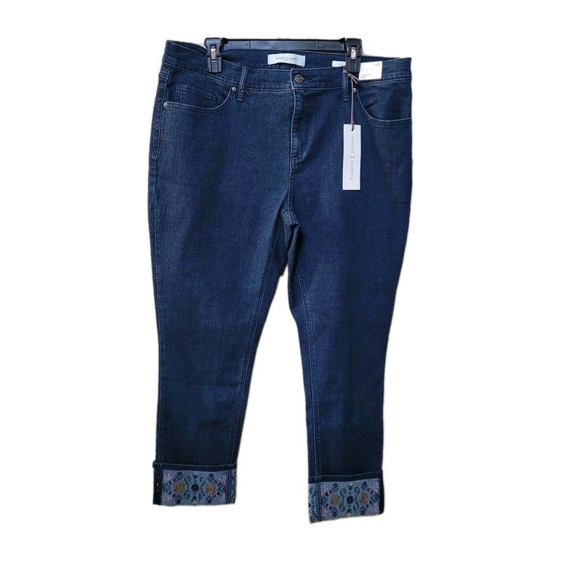 Vintage X America Women Weekend Jeans Plus Size Jeans Embroider Jeans 16-20W