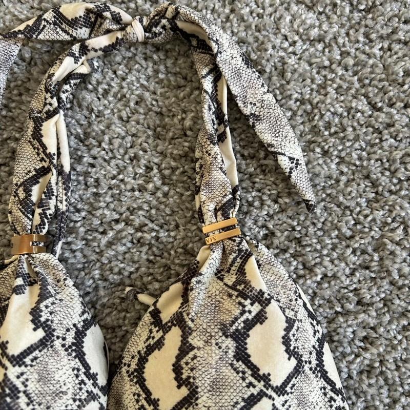 Vix Paula Hermanny Women's Sz L Bikini Set Snake Prints