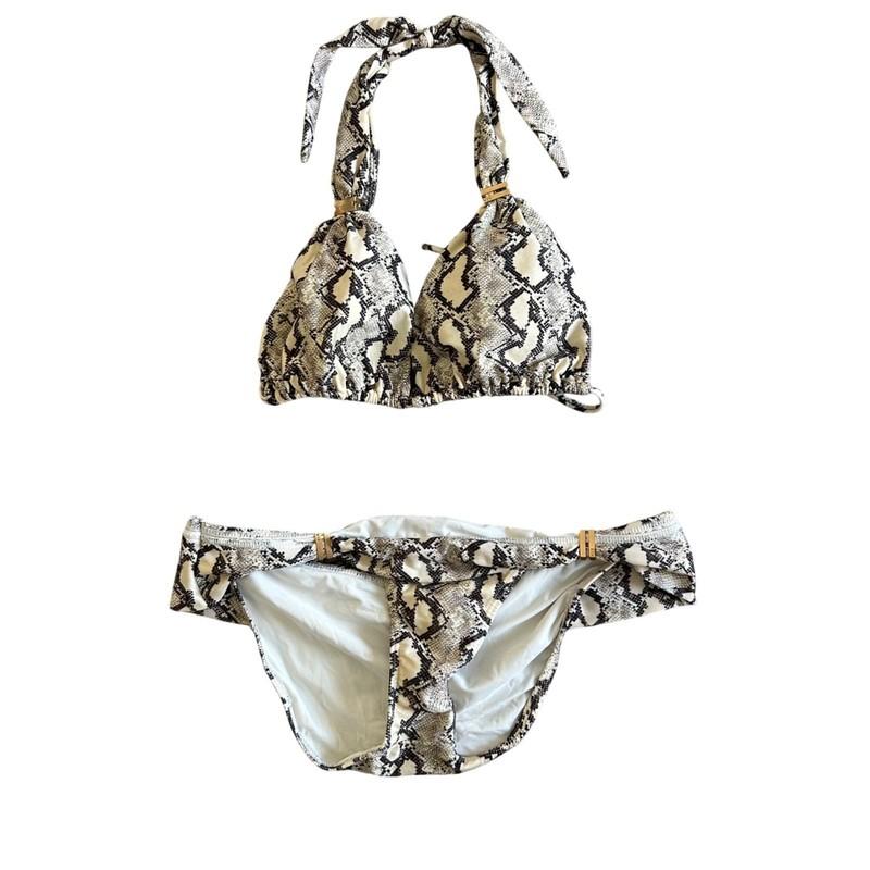 Vix Paula Hermanny Women's Sz L Bikini Set Snake Prints