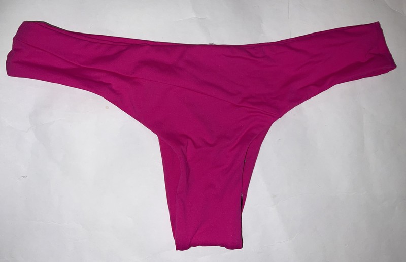 VOLCOM Small Bikini Bottom Simply Seam Fuchsia Swim Surf Beach