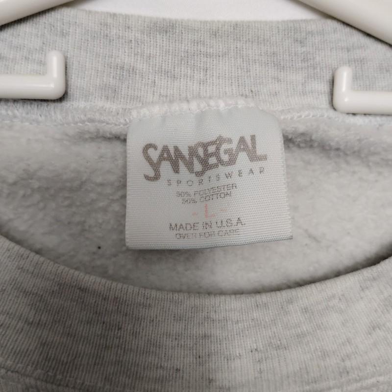 Vtg Brundage Mountain Pullover Sweat Shirt L Gray Crewneck McCall ID Ski Resort