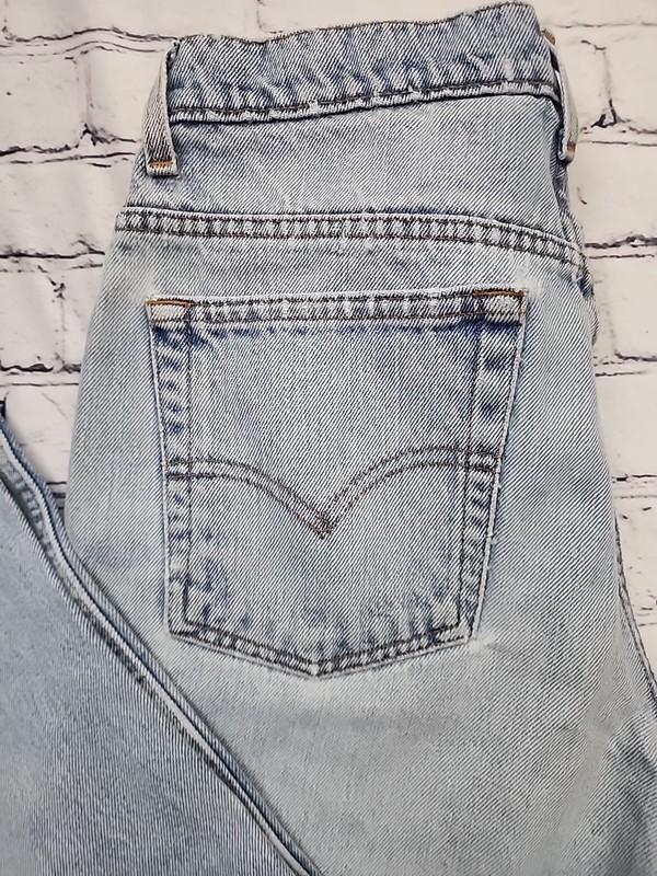 VTG Levi's 512 Women's Jeans Size 12 Reg S Slim Straight Light Wash 90's
