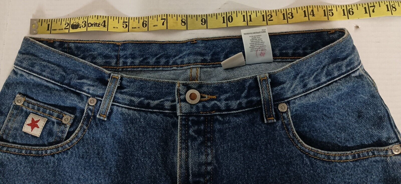 Vtg Rockies Jeans Womens 32/13 33 M Blue Western High Rise Cowgirl Relaxed A18