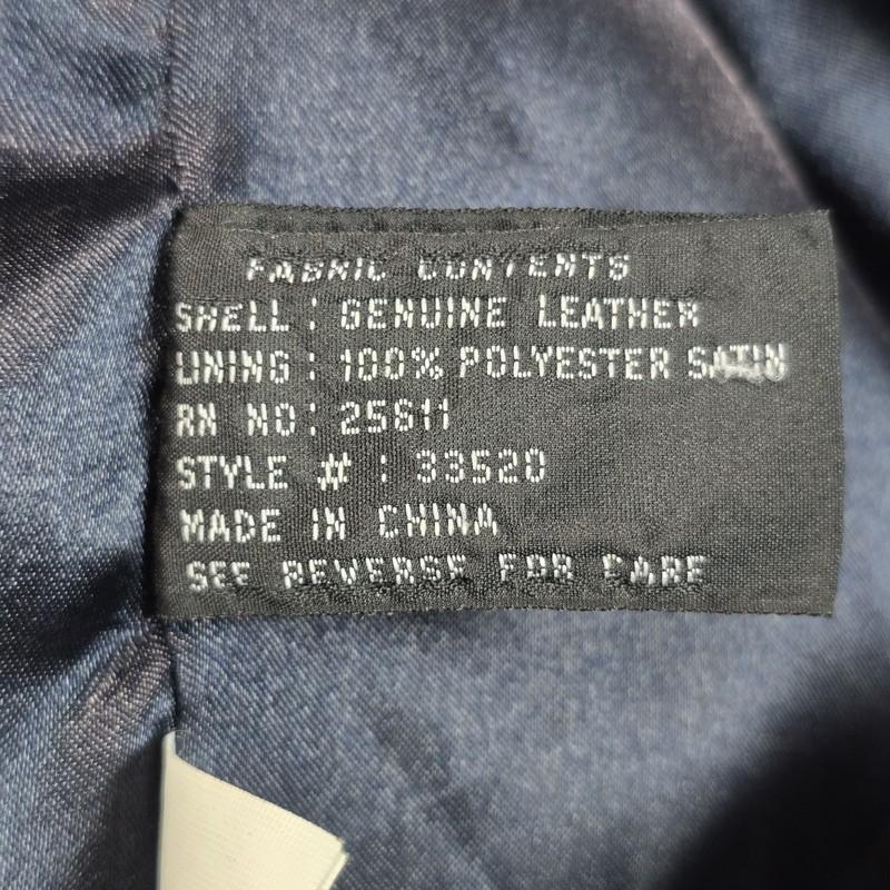 Vtg Suede Jacket Genuine Leather Women M Faded Blue Grunge 90s Y2k Jones NY