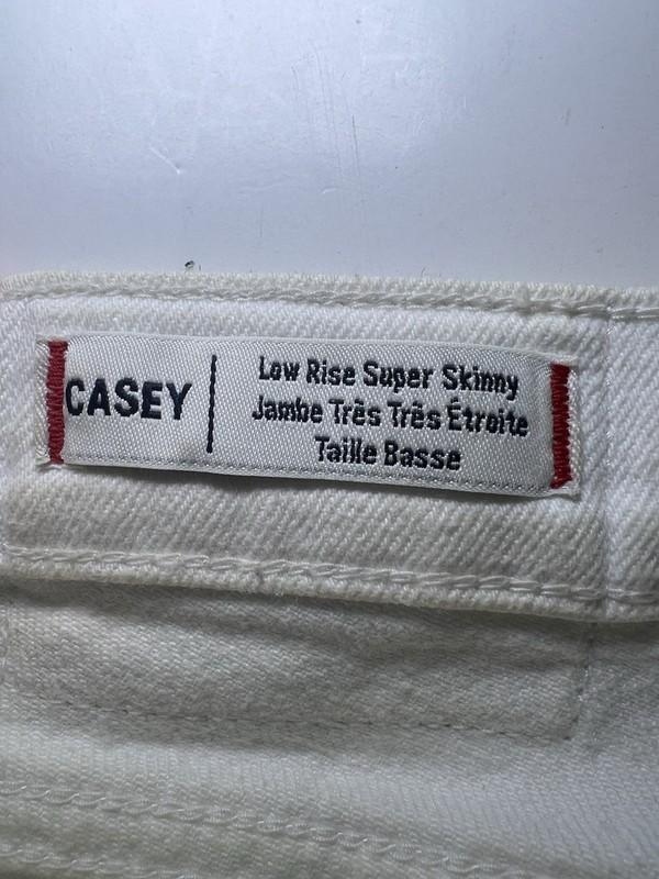 VTG True Religion Jeans Skinny Distressed White Women’s Size 28 Stretch Low Rise