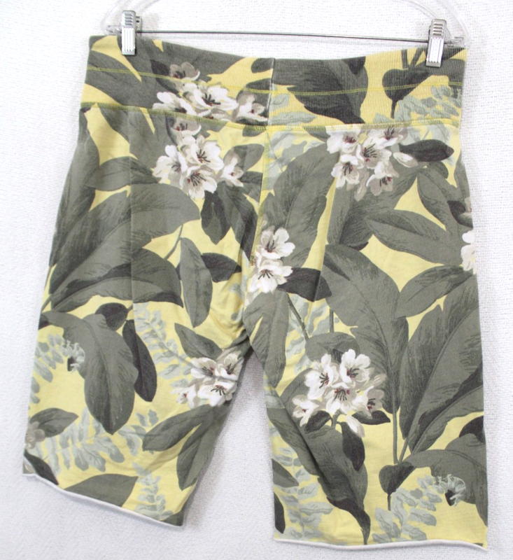 Vtg Y2K Lucky Brand Sz M (32x27) Floral Cut Off Sweatpant Bermuda Shorts