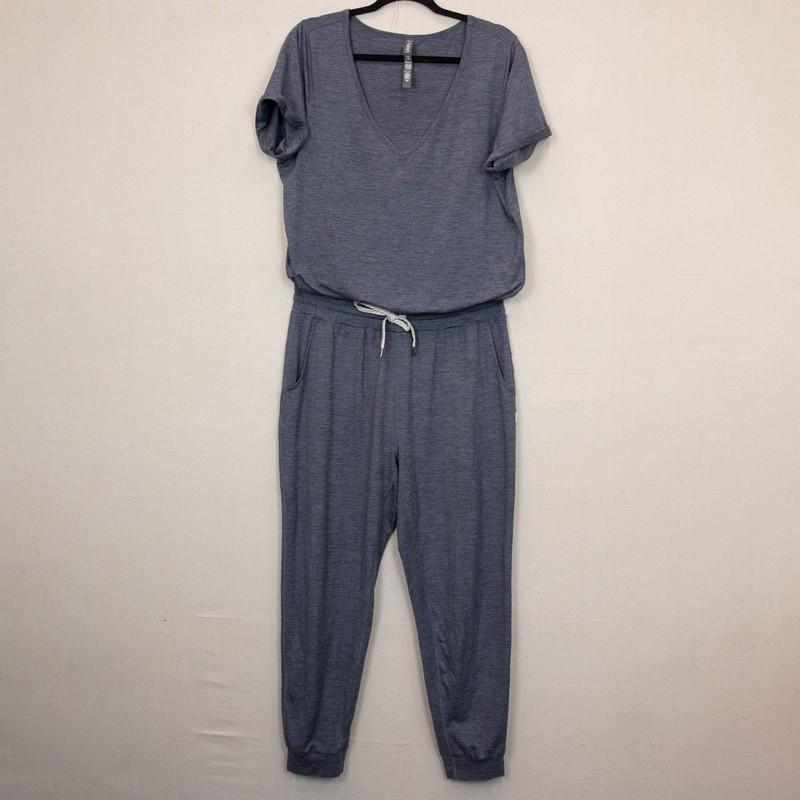Vuori All Day azure heather grey jumpsuit-L