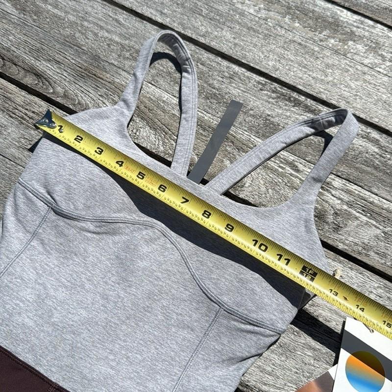 VUORI Colorblock Corset Jumpsuit WOMENS Size XS BODYSUIT NWT Grey Brown