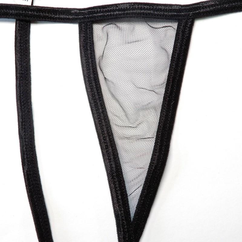 W8019 Womens Ladies String Thong C-thru Tulle
