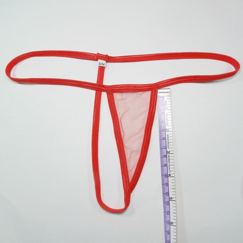 W8019 Womens Ladies String Thong C-thru Tulle