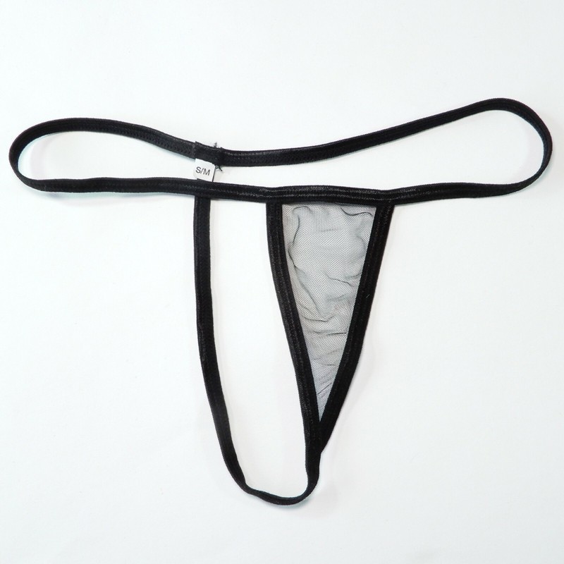 W8019 Womens Ladies String Thong C-thru Tulle