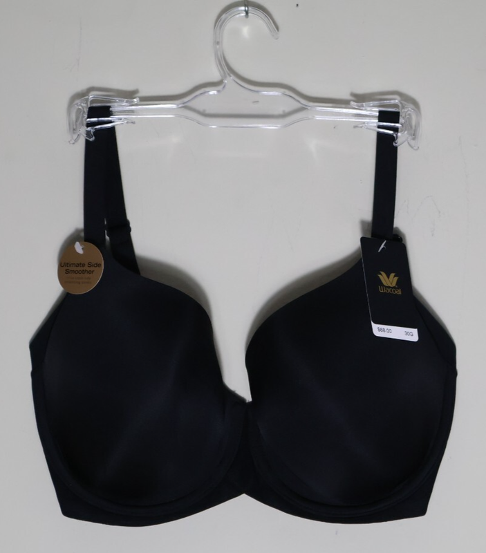 Wacoal 853281 Ultimate Side Smoother Contour Bra High Rise Black 30G NEW W/ Tags