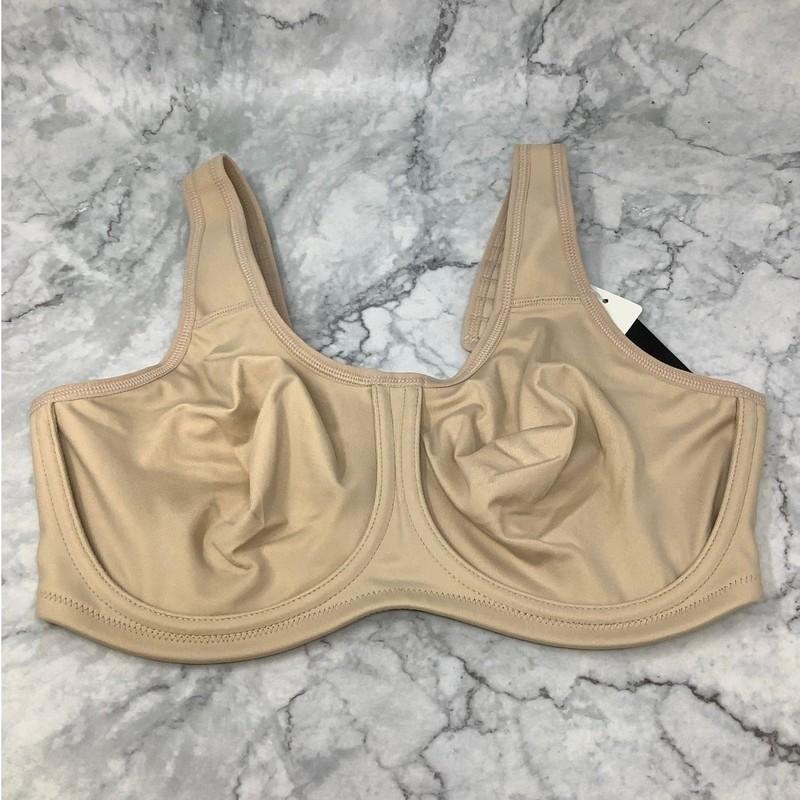 Wacoal Size 38DD Sand Simone Sport Underwire Bra Full Coverage Workout K2-4