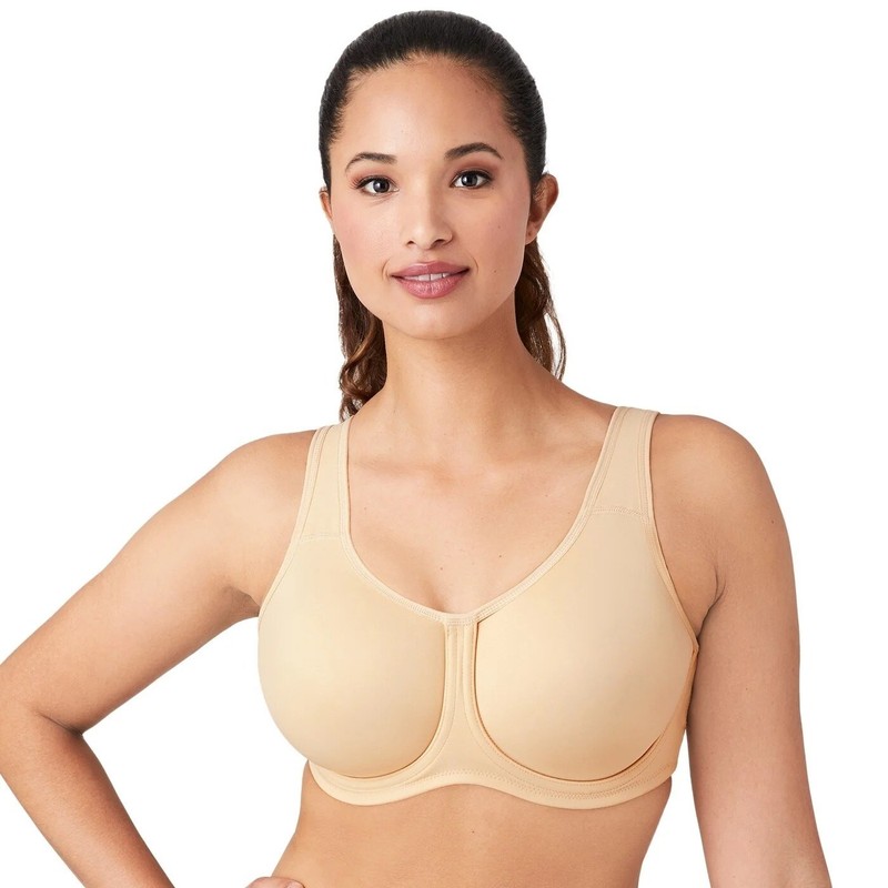Wacoal Size 38DD Sand Simone Sport Underwire Bra Full Coverage Workout K2-4