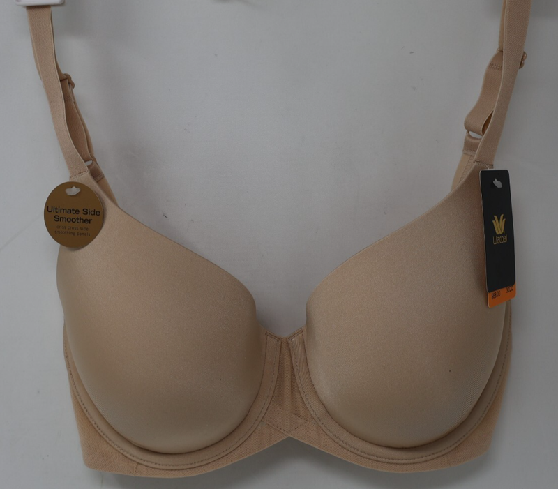 Wacoal Ultimate Side Smoother Contour T-Shirt Bra Size 30DD Tan Style 853281